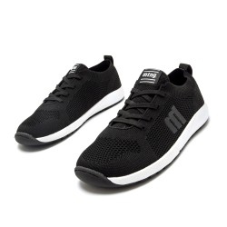 Mustang Apolo Knit | Zapatillas Barefoot Deportivas Veganas (Negras)