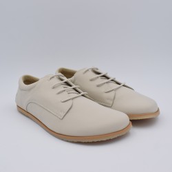 Flexi Nens Prime Ivory | Zapatos Barefoot Mujer Vestir (Piel Soft)