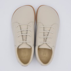 Flexi Nens Prime Ivory | Zapatos Barefoot Mujer Vestir (Piel Soft)