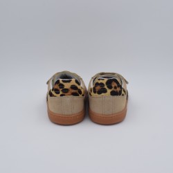 Coqueflex Mini Samba Roler | Zapatillas Barefoot Niño (Leopardo)