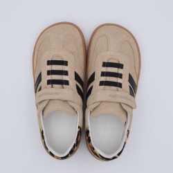 Coqueflex Mini Samba Roler | Zapatillas Barefoot Niño (Leopardo)
