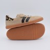 Coqueflex Mini Samba Roler | Zapatillas Barefoot Niño (Leopardo)