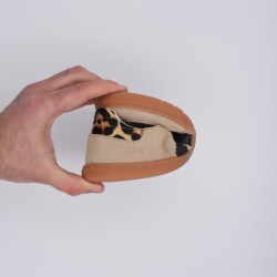 Coqueflex Mini Samba Roler | Zapatillas Barefoot Niño (Leopardo)