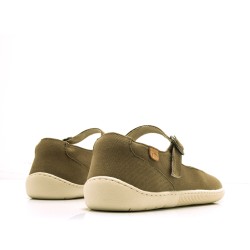 Zapatos Barefoot Mary Jane Mustang Free Canver Kaki: Comodidad y estil