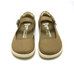 Zapatos Barefoot Mary Jane Mustang Free Canver Kaki: Comodidad y estil
