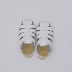 Cangrejeras Barefoot Elegantes Niño Flexi Nens Blancas | Primal Corner