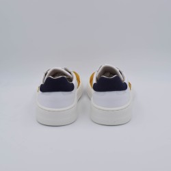 Coqueflex Nayra 4373 | Zapatillas Barefoot Blancas y Mostaza | Primal