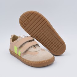 Zapatillas Barefoot Niños Velcro | Blanditos Delfín 2026 (Piel)